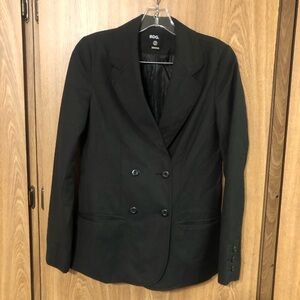 BDG Double-Breasted Black Blazer